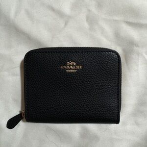 black mini coach wallet